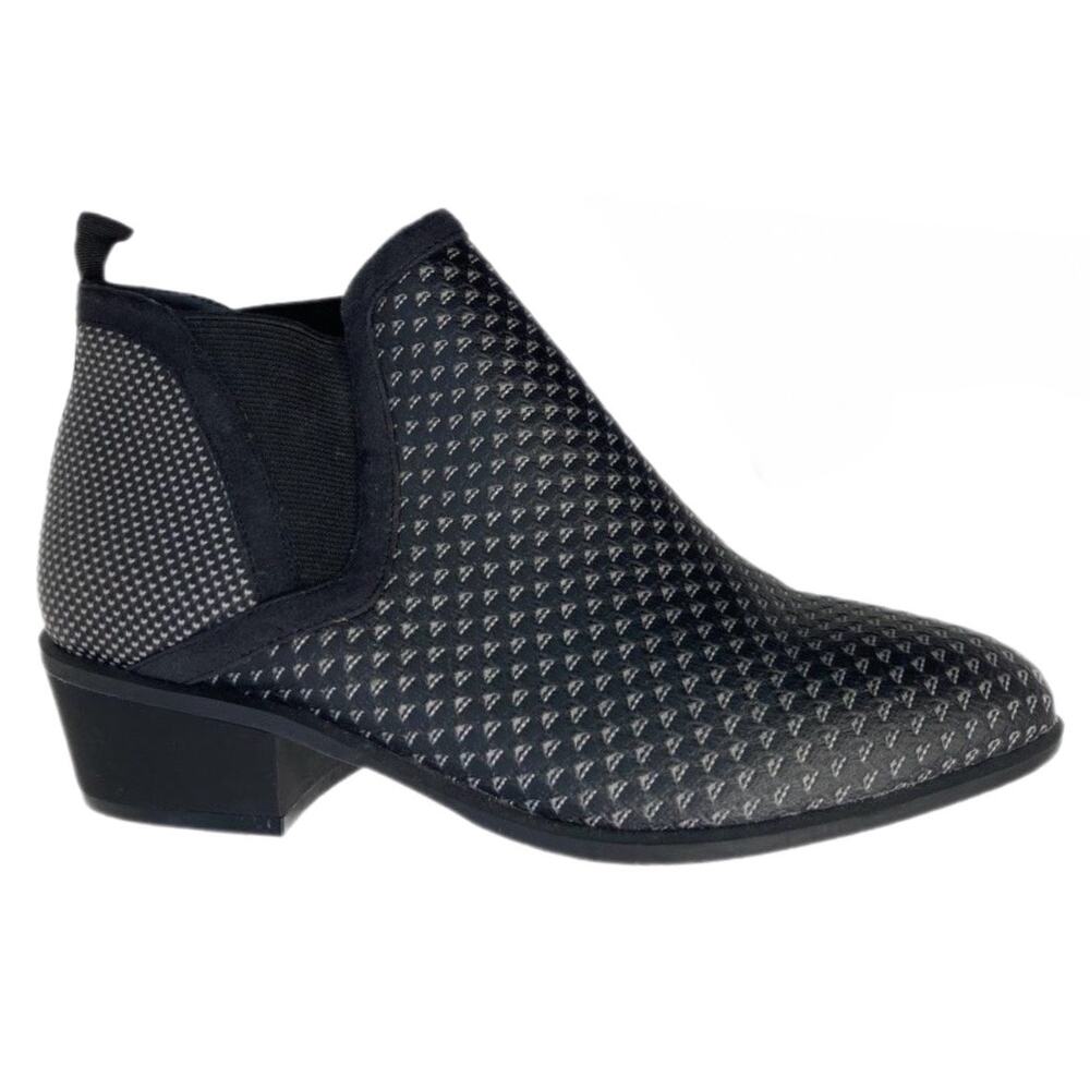 BETABRAND Booties - Black Diamond Detail - Ankle Boot - Size 5.5